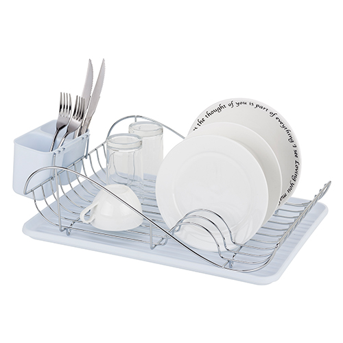 Kitchen Dish Rack with Utensil Holder