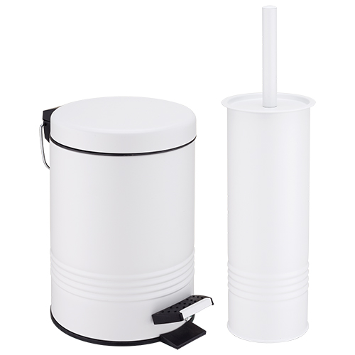 Pedal Trash Bin Set for Bathroom